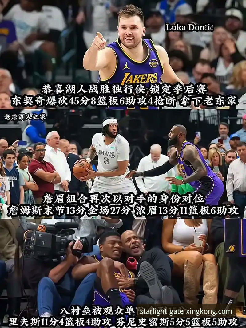 3大里程碑之夜！湖人锁定季后赛的4个关键数据与星空入口平台观赛评测